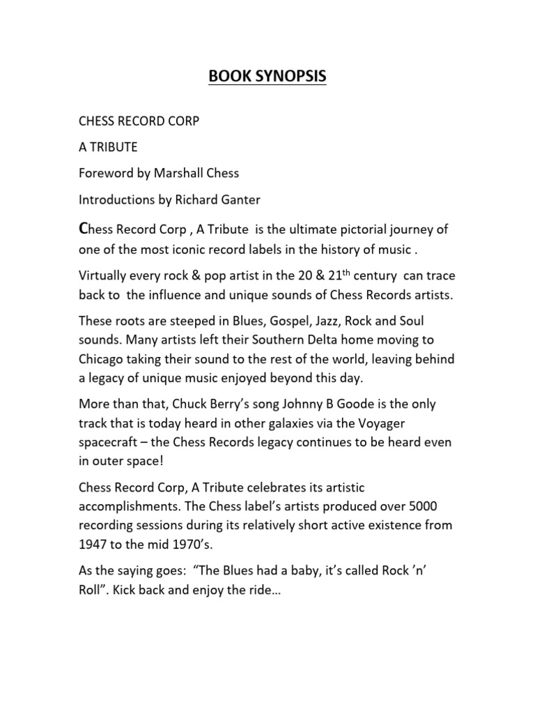 Synopsis Chess Records A Tribute Book | PDF | Rock Music | Blues