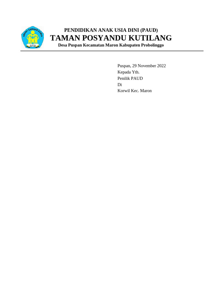 Cover Surat Izin Rekreasi | PDF