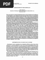 Bandura's Four Sources of Self-Efficacy | PDF | Self Efficacy | Psychology