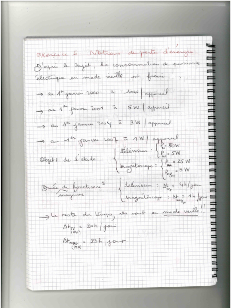 Correction Exercice N°6 (TD1) | PDF