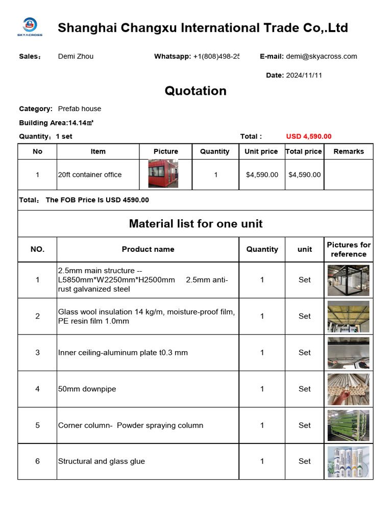 Office Quotation (2024-11-19 21 - 06 - 03) | PDF | Glasses | Building ...
