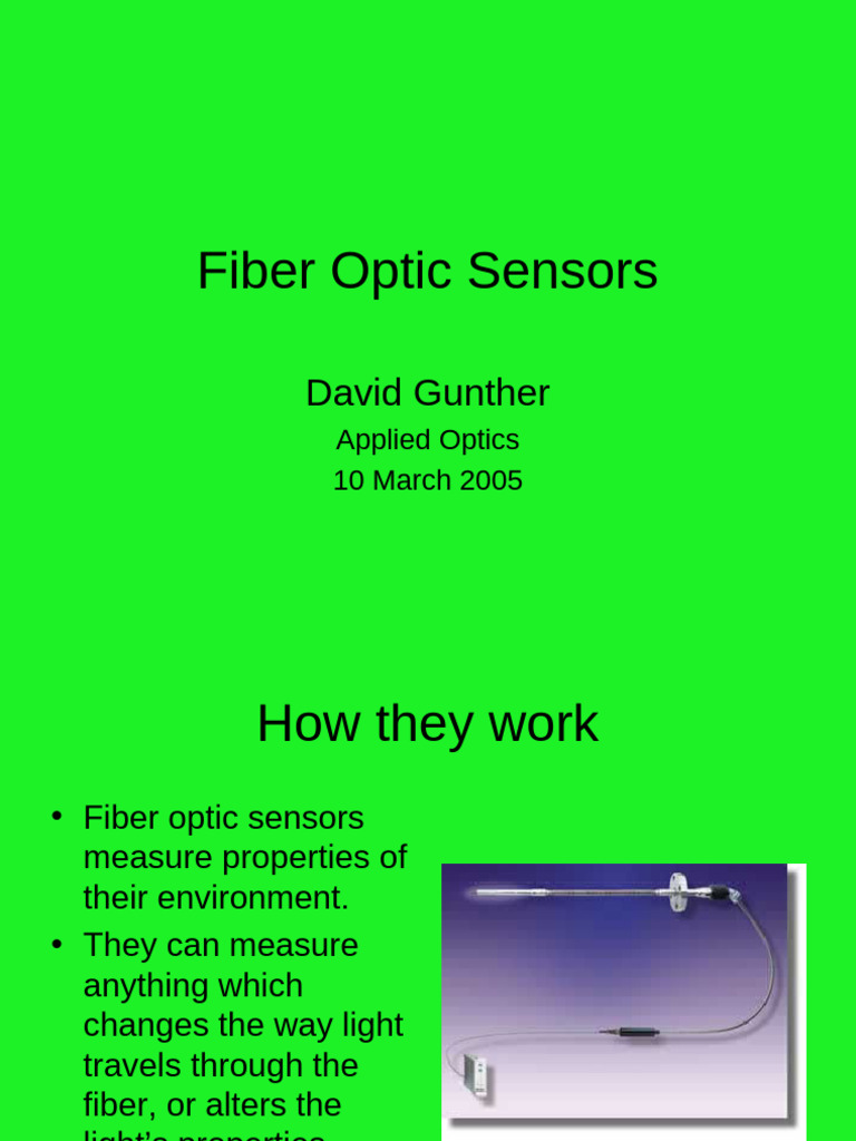 2005 Gunther Fiber Optic Sensors | PDF | Optical Fiber | Sensor