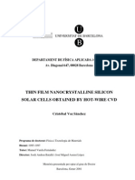 Thin Film Nano Crystalline Silicon Solar Cell Obtained by Howire CVD