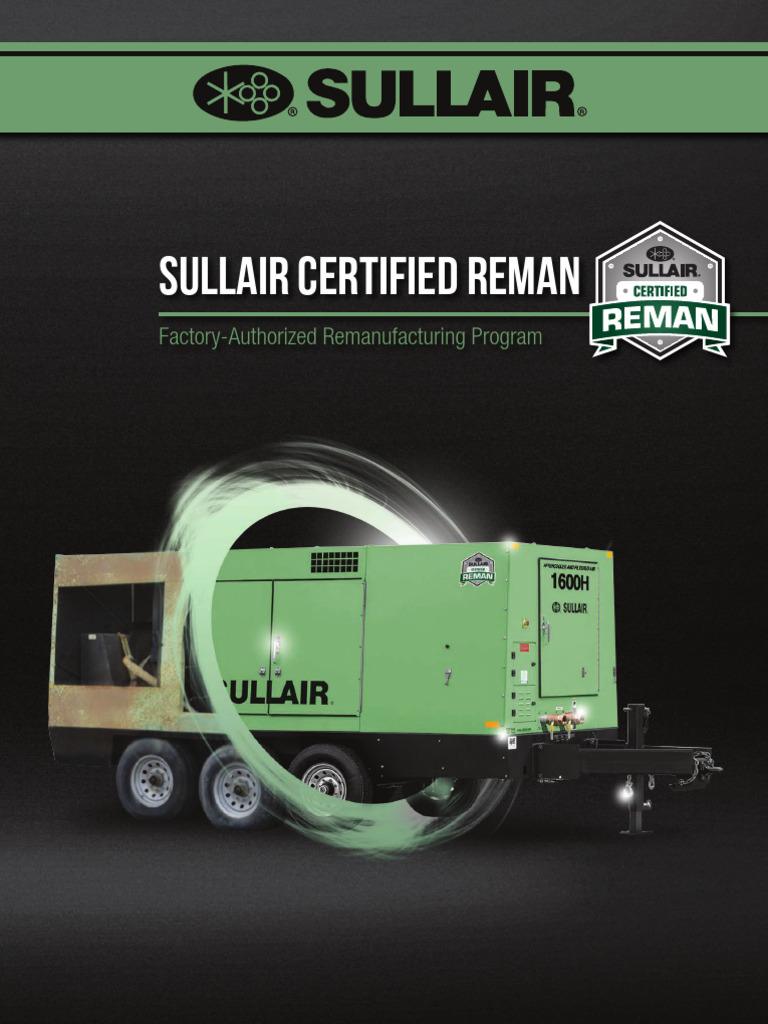 Sullair Certified REMAN Program Overview | PDF | Vehicles