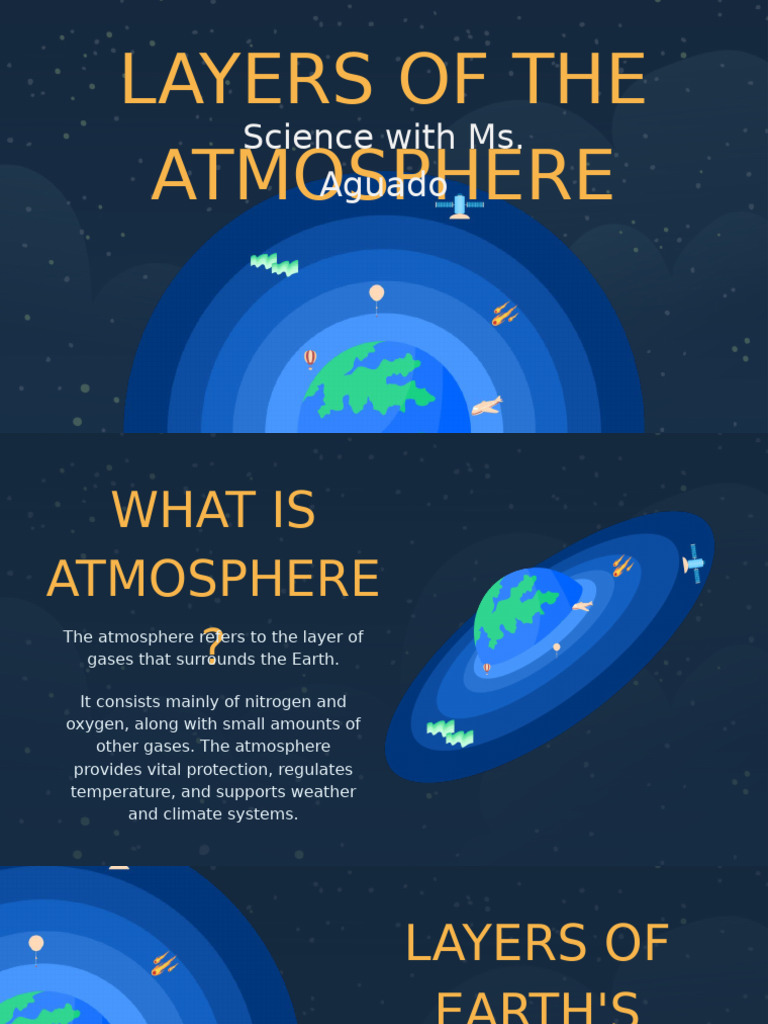 Layers of Earth's Atmosphere Explained | PDF | Atmosphere Of Earth ...