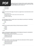 PTW Level 1 Exam Questions and Answers | PDF | Safety | Occupational ...