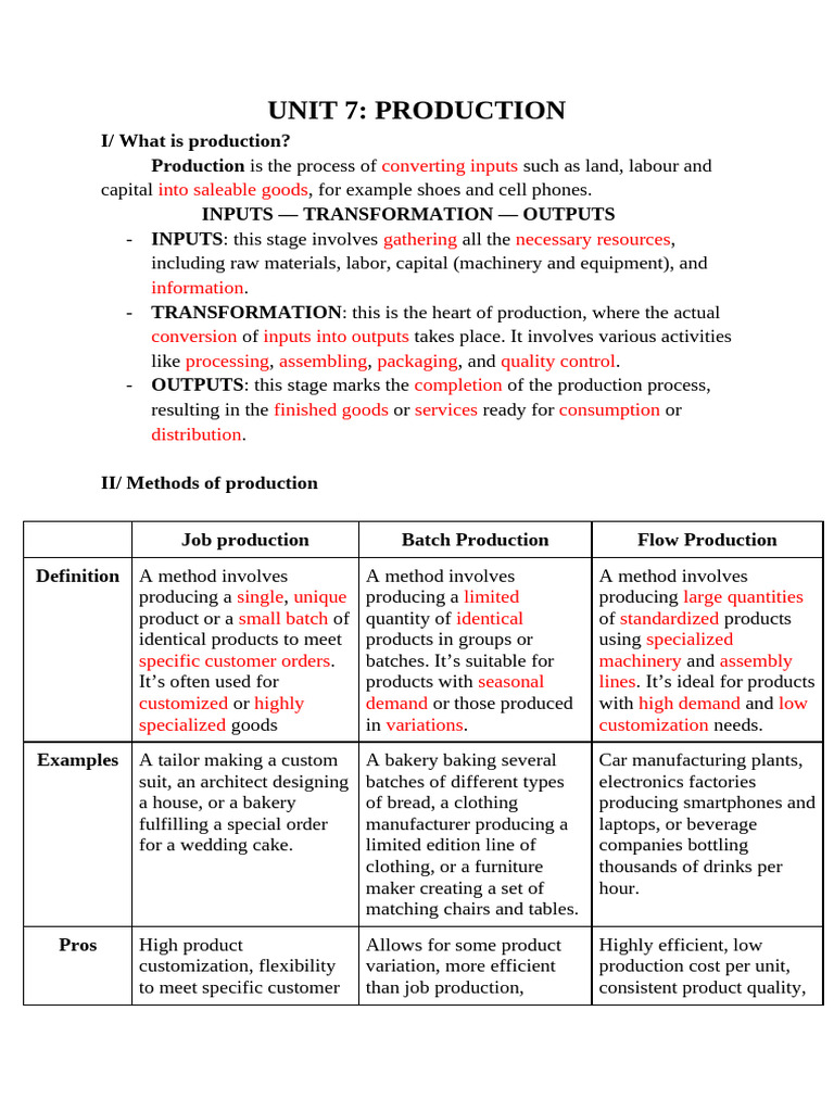Understanding Production Methods and Lean Principles | PDF | Lean ...