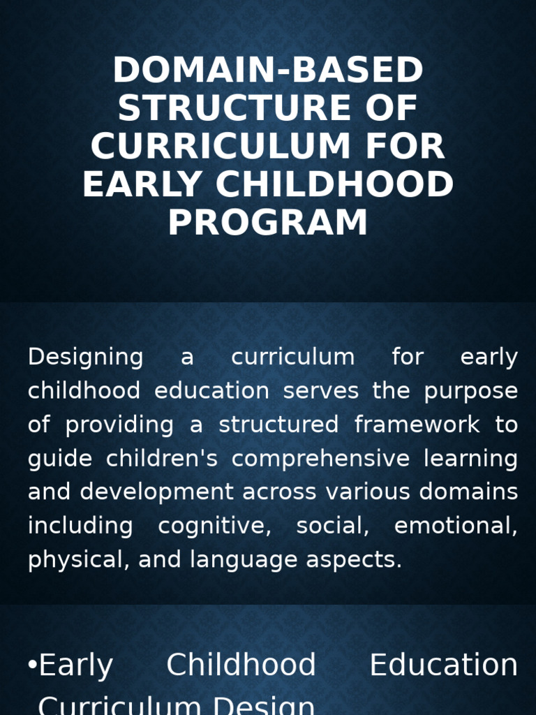 Early Childhood Curriculum Framework | PDF