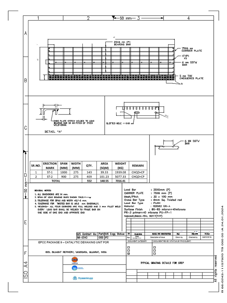 Petrochemical Project Detail Drawing | PDF