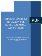 Informe Sobre La Situación Del Cabanyal - Universidad de Valencia