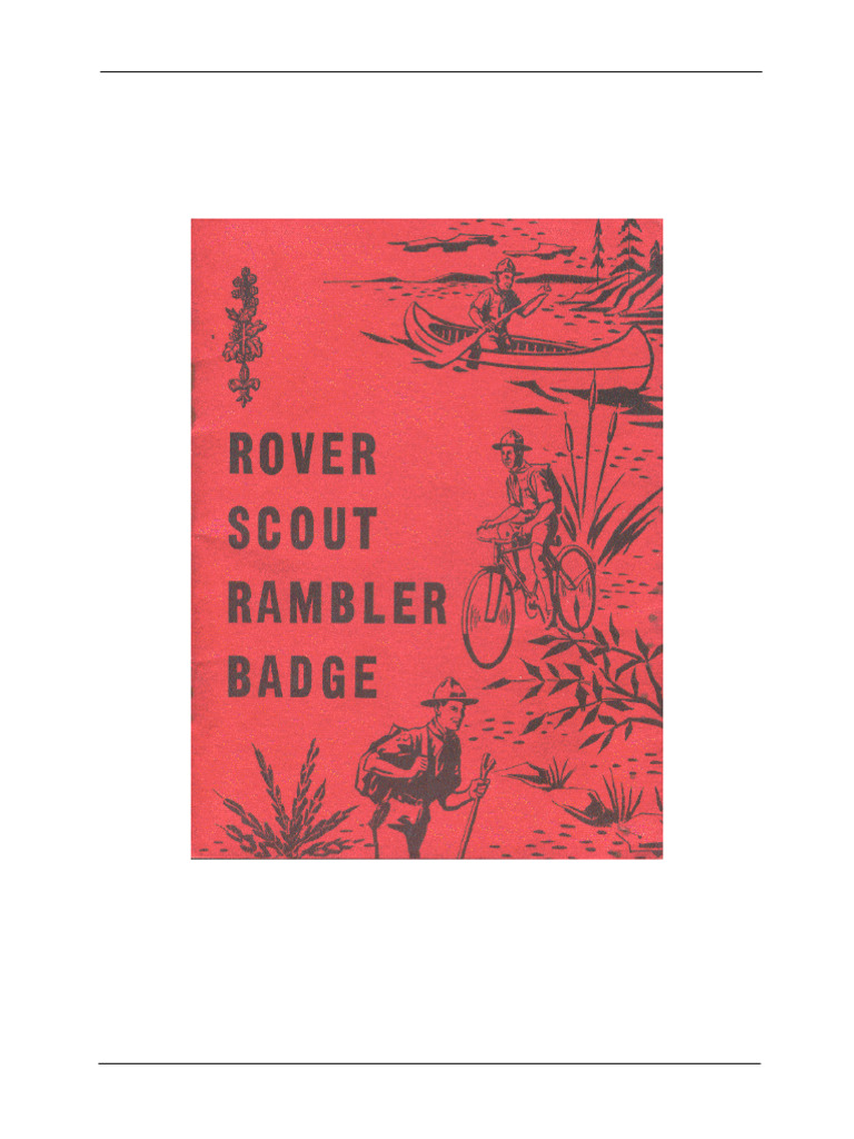 Rover Scout Rambler Badge Guide | PDF | Scouting | Thought