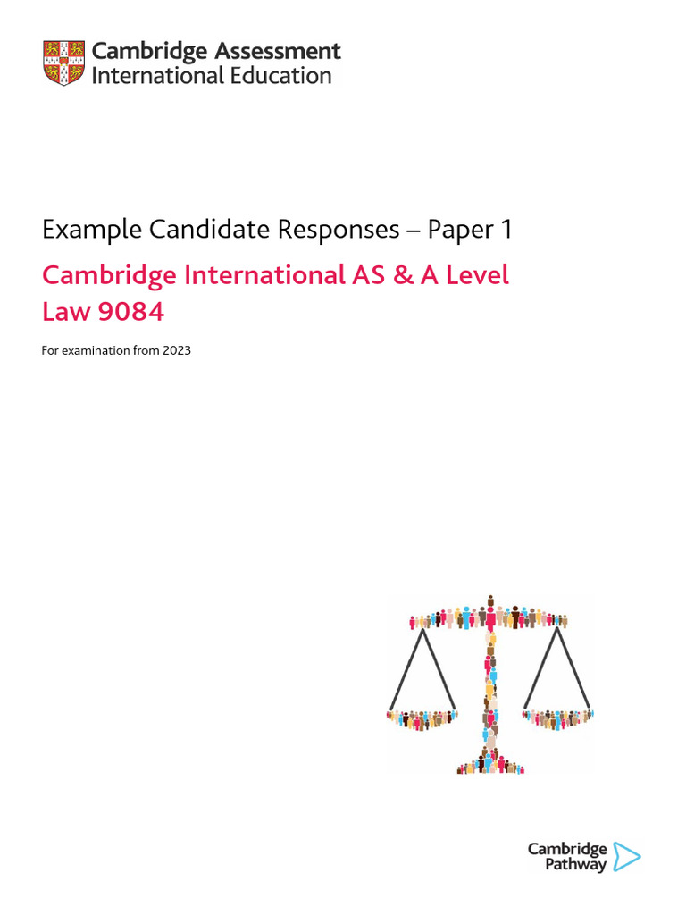 9084 Example Candidate Responses Paper 1 (For Examination From 2023) | PDF