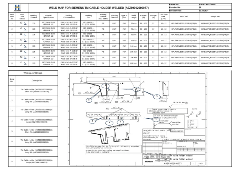Weld Map - TM Cable Holder Welded | PDF | Steel | Joining