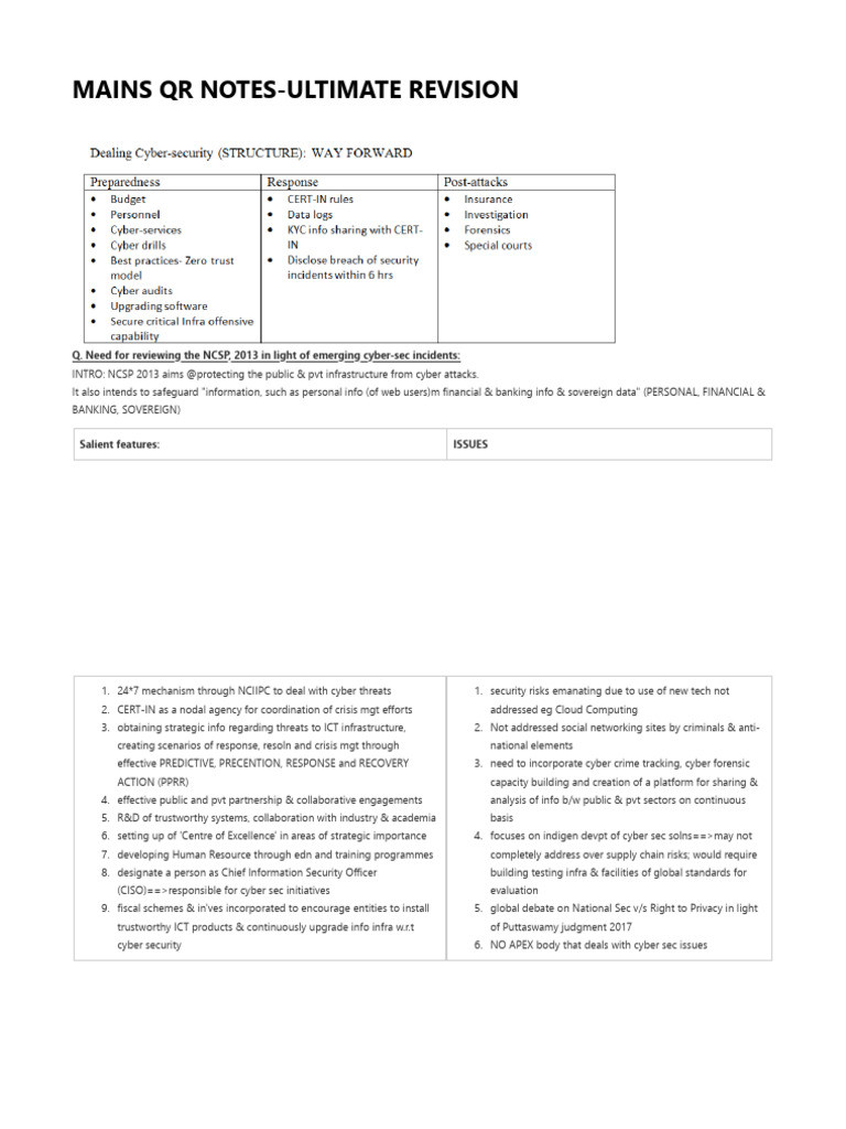 Indian Cybersecurity Strategy Review | PDF | Money Laundering ...