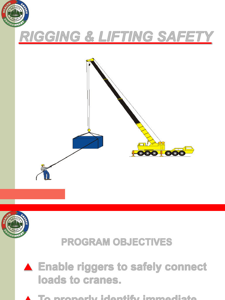 Rigging and Lifting Safety Training | PDF | Crane (Machine) | Safety