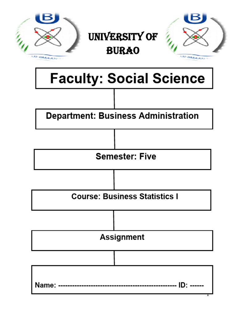 Business Statistics I Assignment | PDF | Mean | Statistics