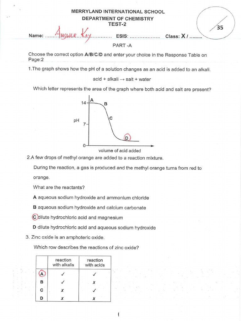 Test 2 Key | PDF