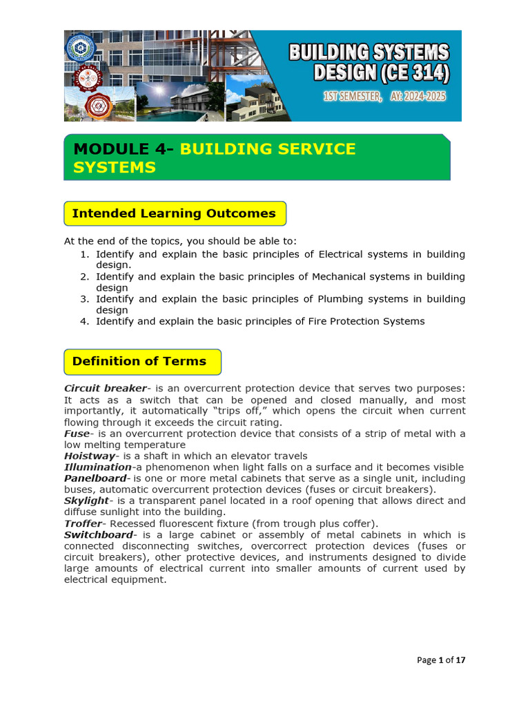 Building Service Systems Overview | PDF | Fire Sprinkler System | Elevator