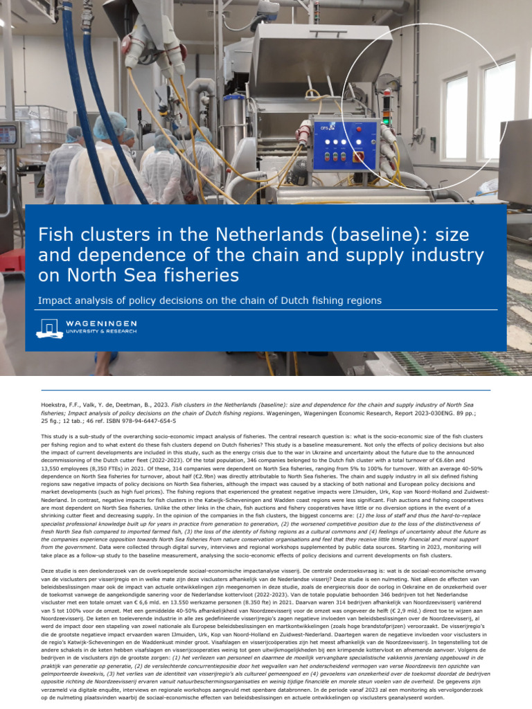 Fish Clusters in The Netherlands | PDF