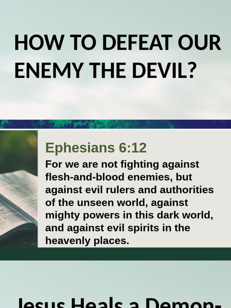Defeating the Devil Through Fasting | PDF | Jesus | Gospel Of Matthew