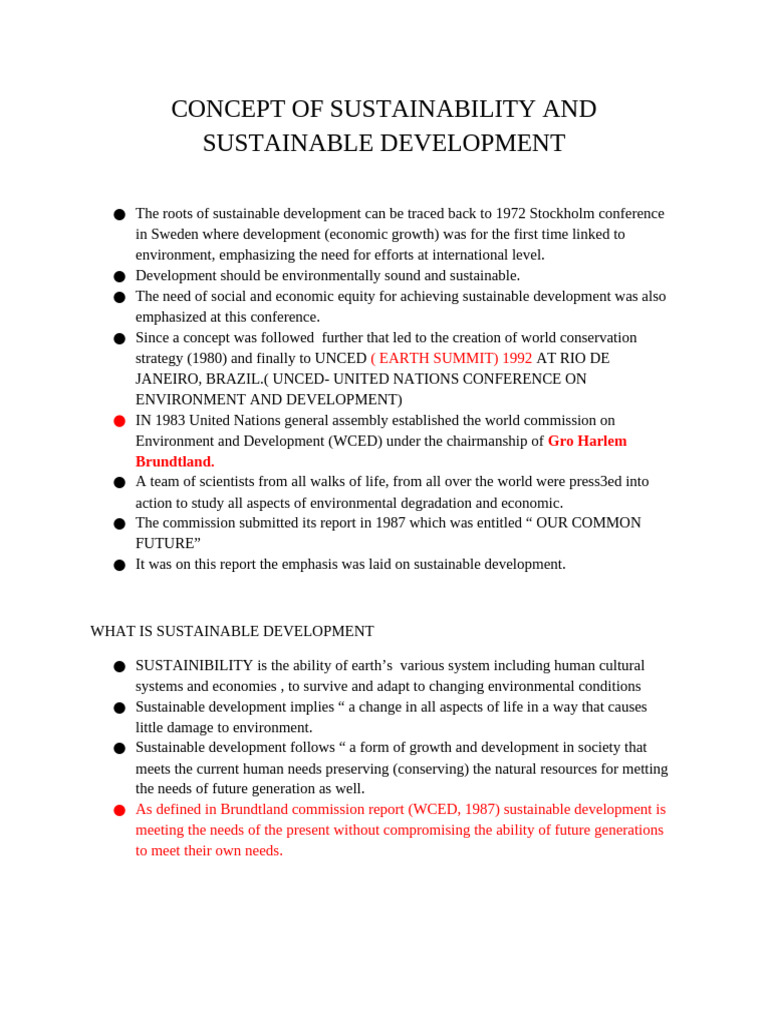 Understanding Sustainability Concepts | PDF | Sustainable Development ...