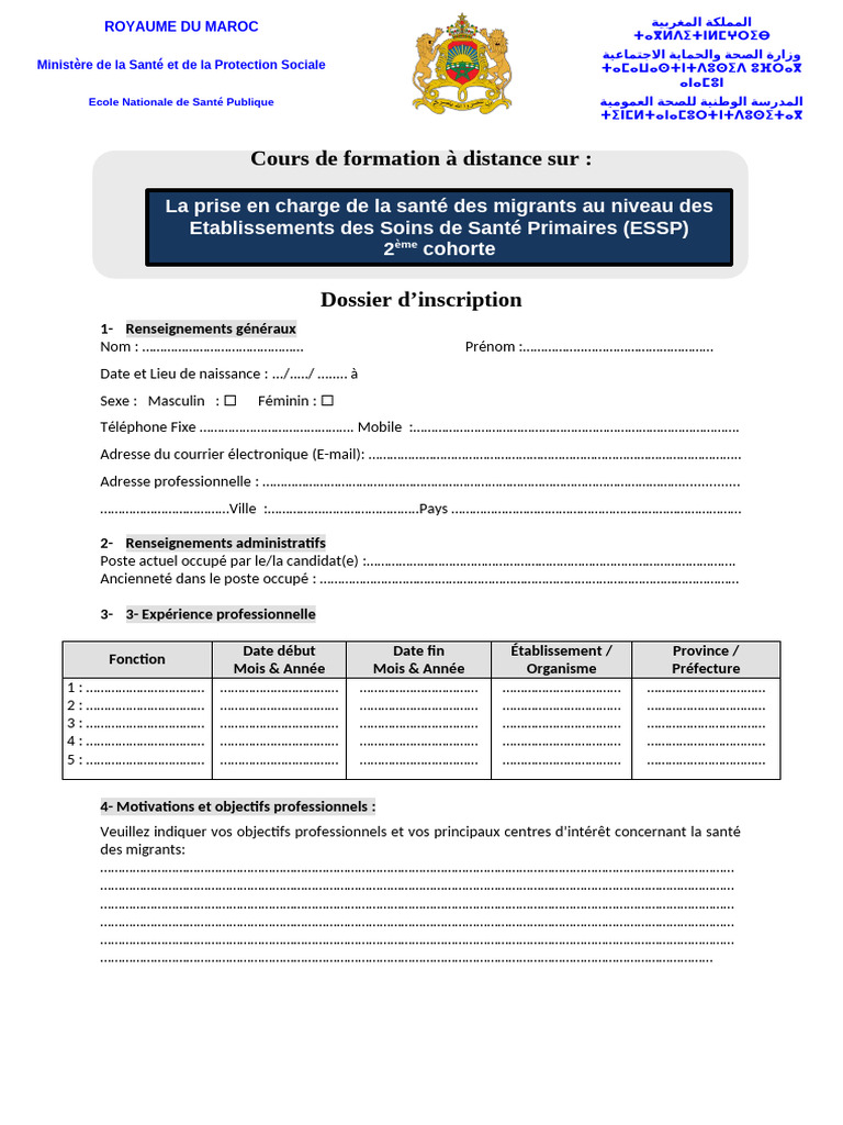 Dossier D Inscription | PDF | l'Internet | Informatique