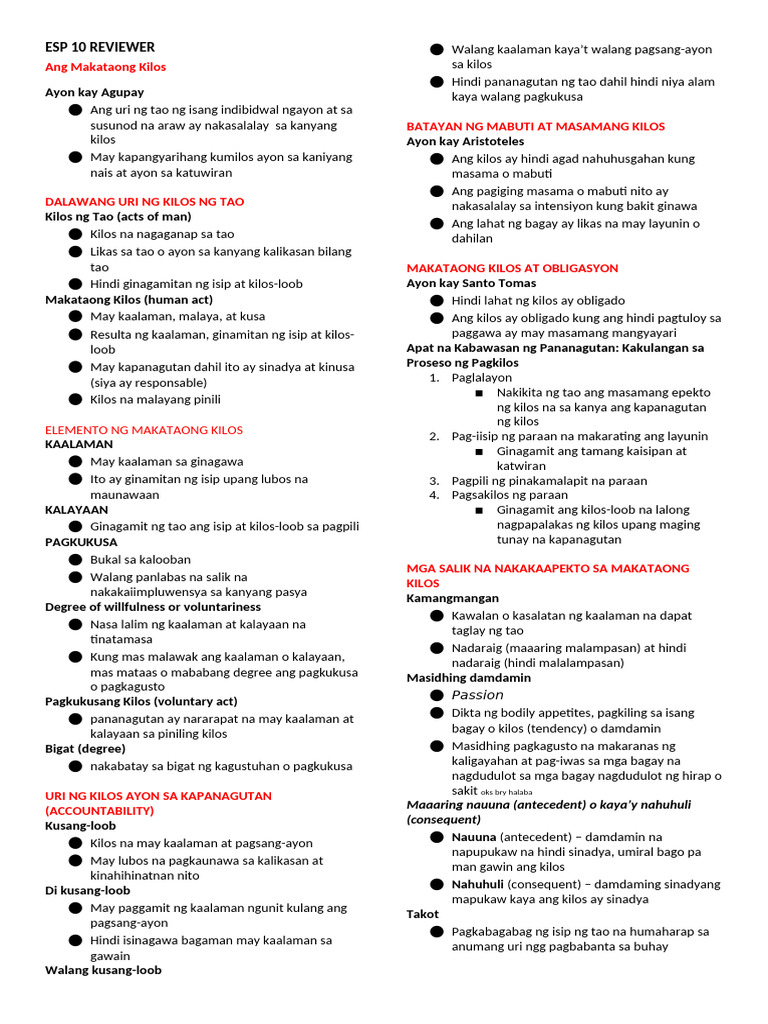 ESP REVIEWER Ehe | PDF