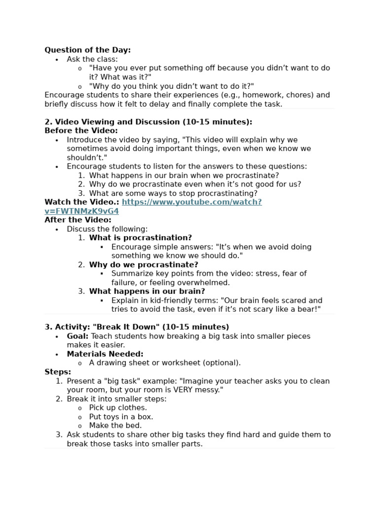 Understanding Procrastination in Students | PDF | Procrastination ...