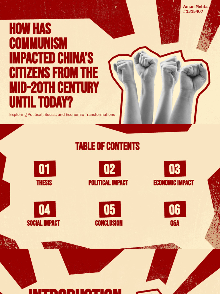 Communism Presentation Pdf China World Politics