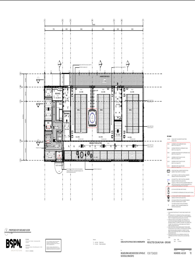 A2.3.20 - Reflected Ceiling Plan - Ground - t2 - Add1 | PDF | Ceiling ...