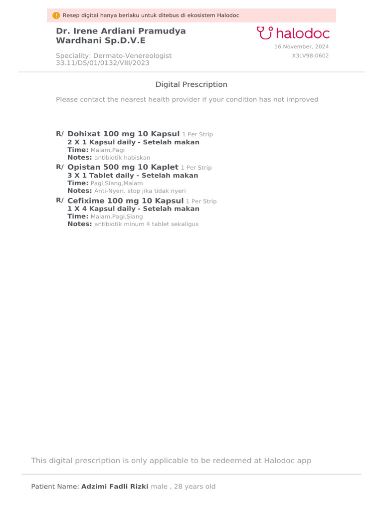 Prescription | PDF