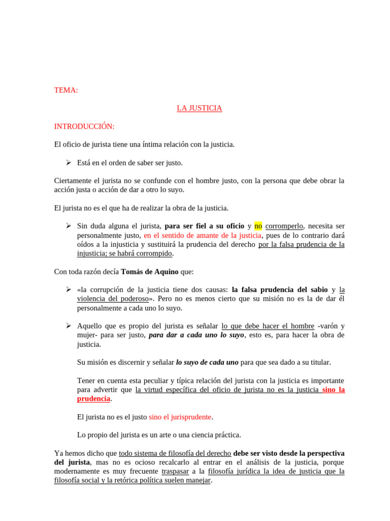 Tema La Justicia 6 Nov | PDF | Justicia | Crimen y violencia