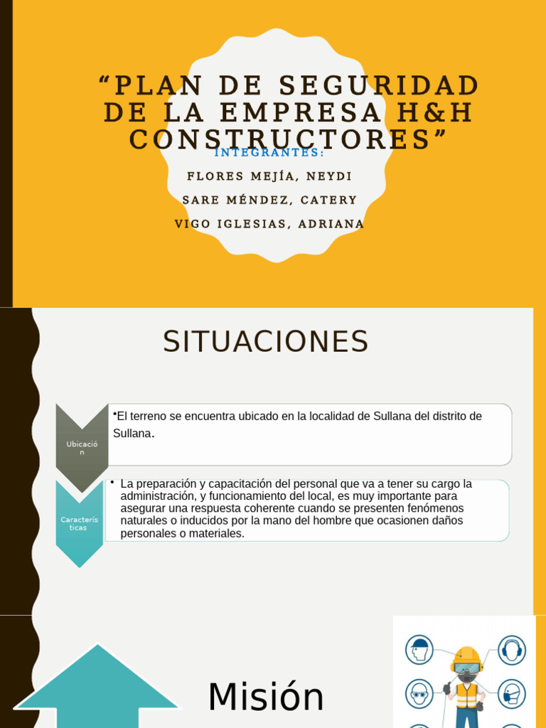Plan de Seguridad para H&H Constructores | PDF
