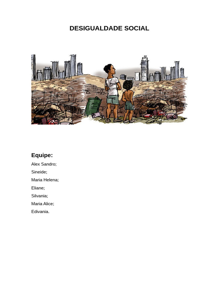 Desigualdade Social: Causas e Soluções | PDF | Desigualdade social ...