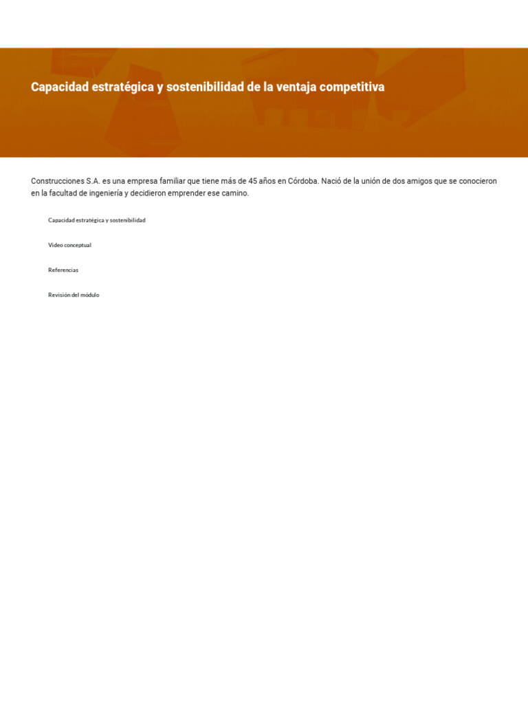 Capacidad Estrategica y Sostenibilidad de La Ventaja Competitiva | PDF ...