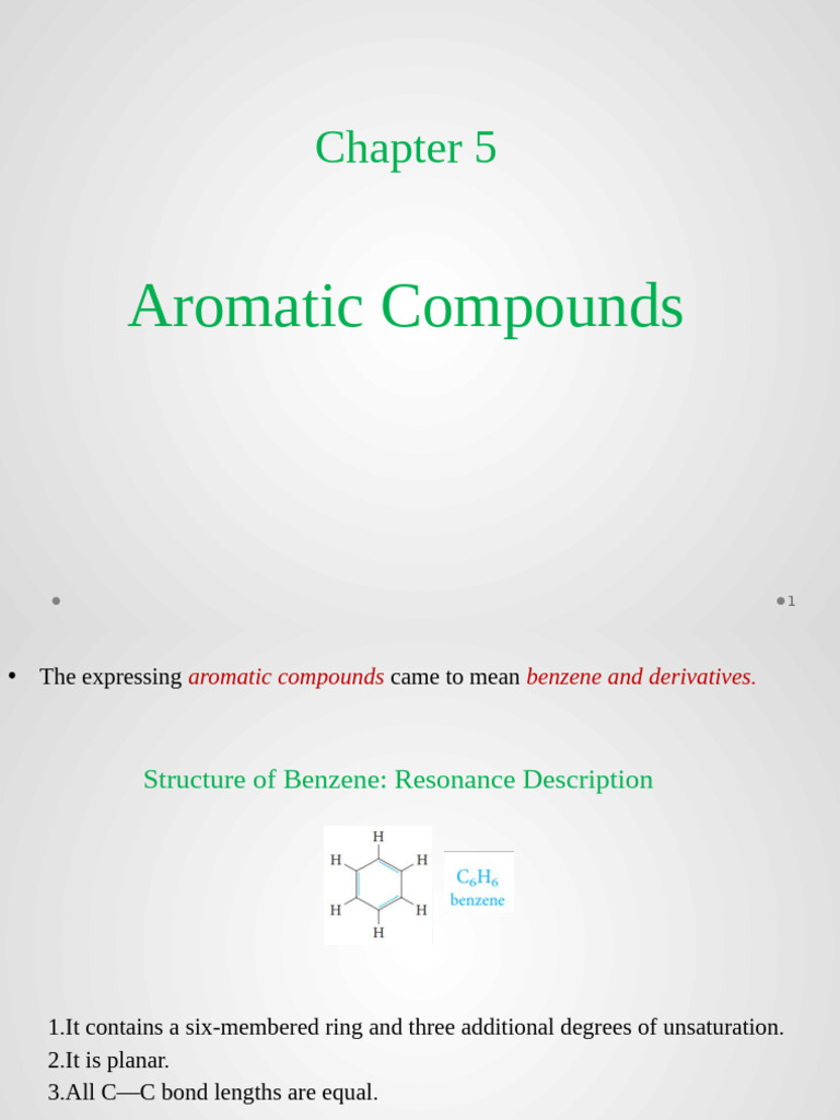 Understanding Aromatic Compounds | PDF | Aromaticity | Benzene
