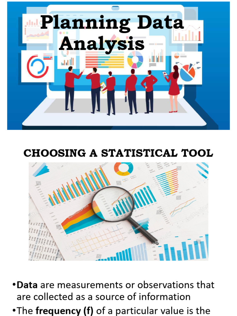 Planning Data Analysis Choosing Statistical Tool Pdf Statistics