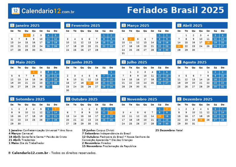 Feriados 2025 PDF