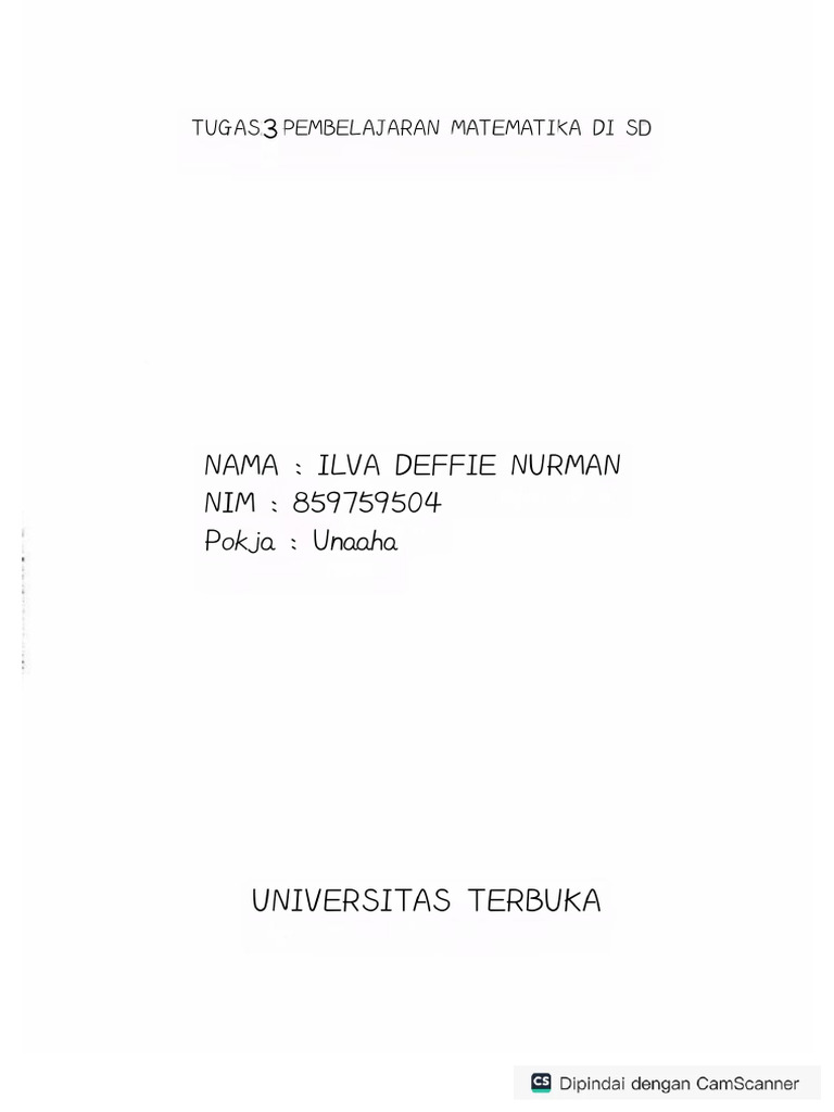 Tugas 3 Matematika | PDF