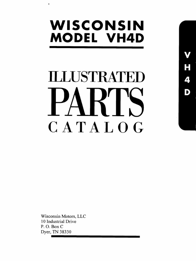 Wisconsin VH4D Engine Parts Catalog | PDF | Throttle | Carburetor