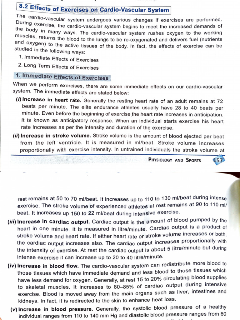 Effects of Exercise on Circulatory System | PDF | Heart | Blood Pressure