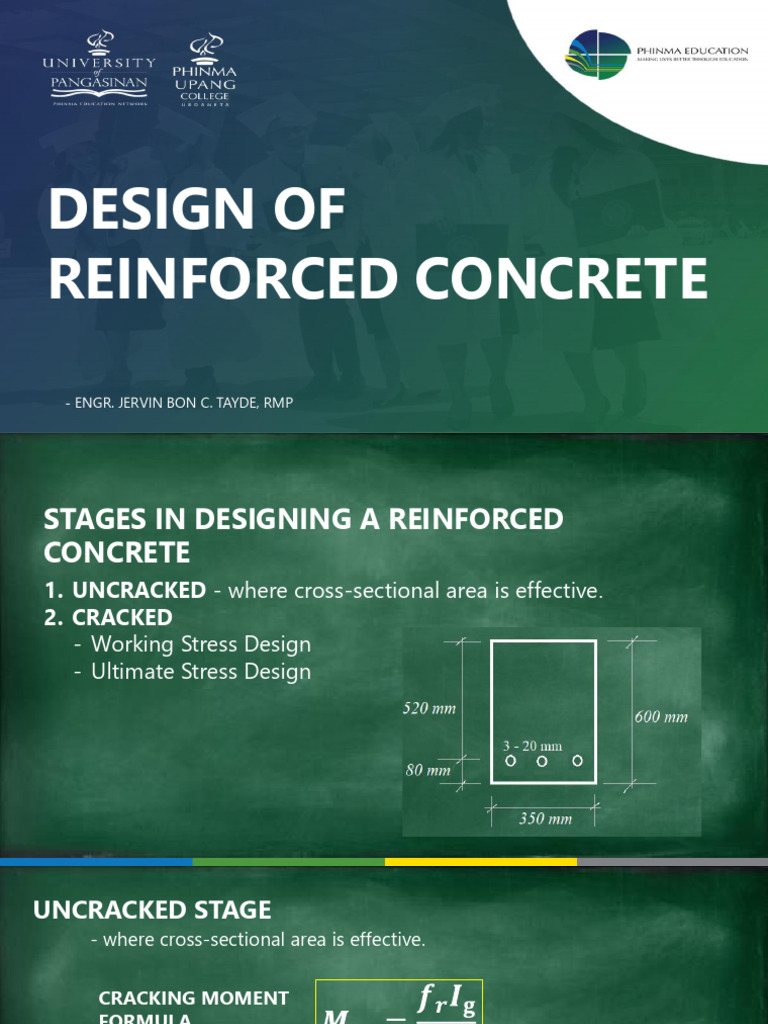 Lesson 1 Design of Reinforced Concrete | PDF | Beam (Structure) | Concrete