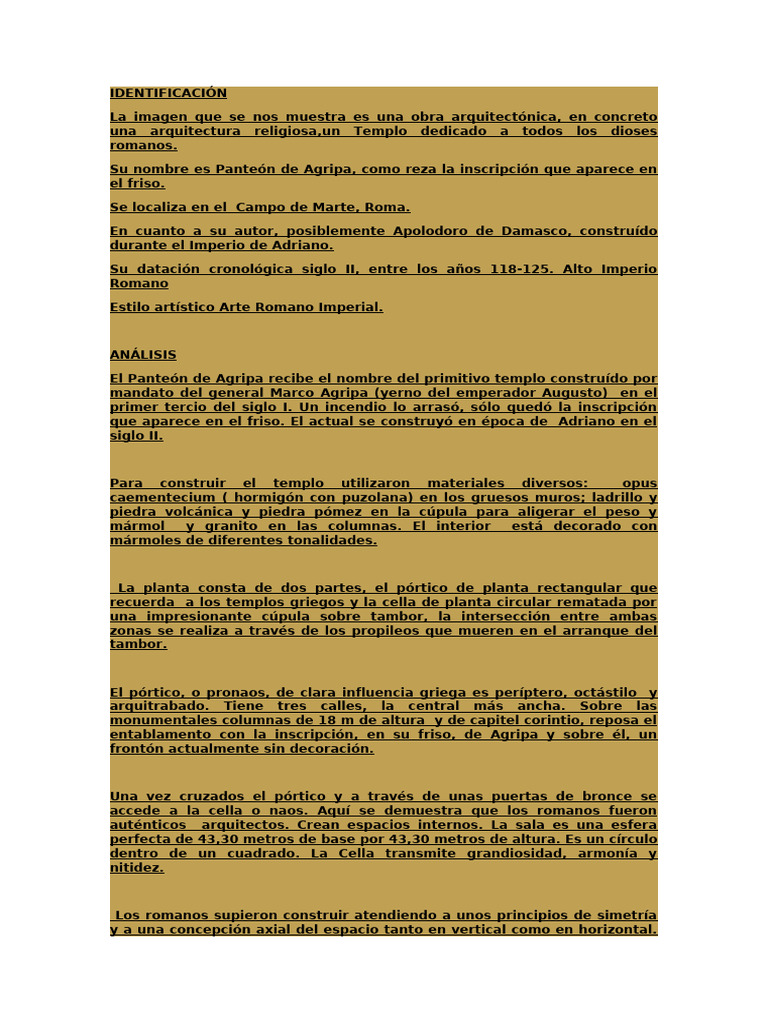 Panteon de Agripa | PDF | Hazme | templo