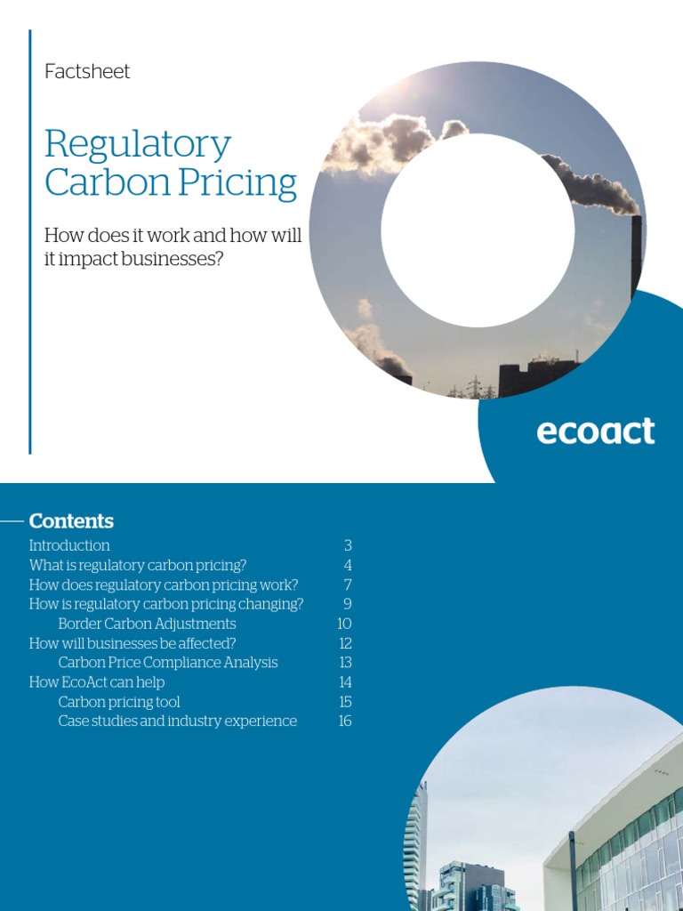 Impact of Regulatory Carbon Pricing on Businesses | PDF | Climate ...