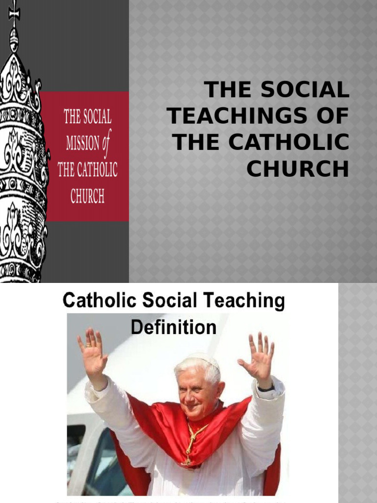 Unit 3 Lesson 3 Religous Education 4 - The Catholic Social Teaching ...