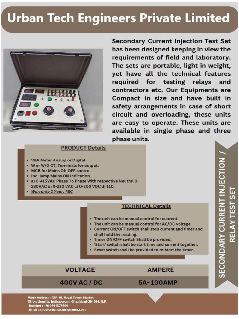 RELAY TEST SET | PDF