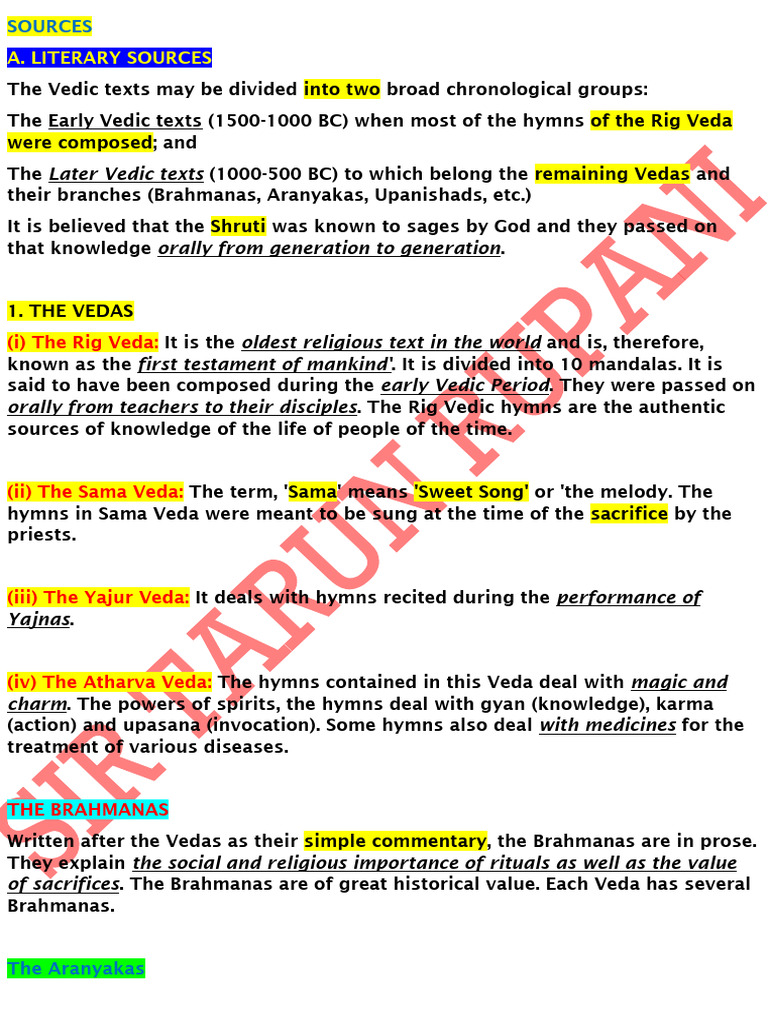 240815060802523071the Vedic Period | PDF | Vedas | Sanskrit Texts