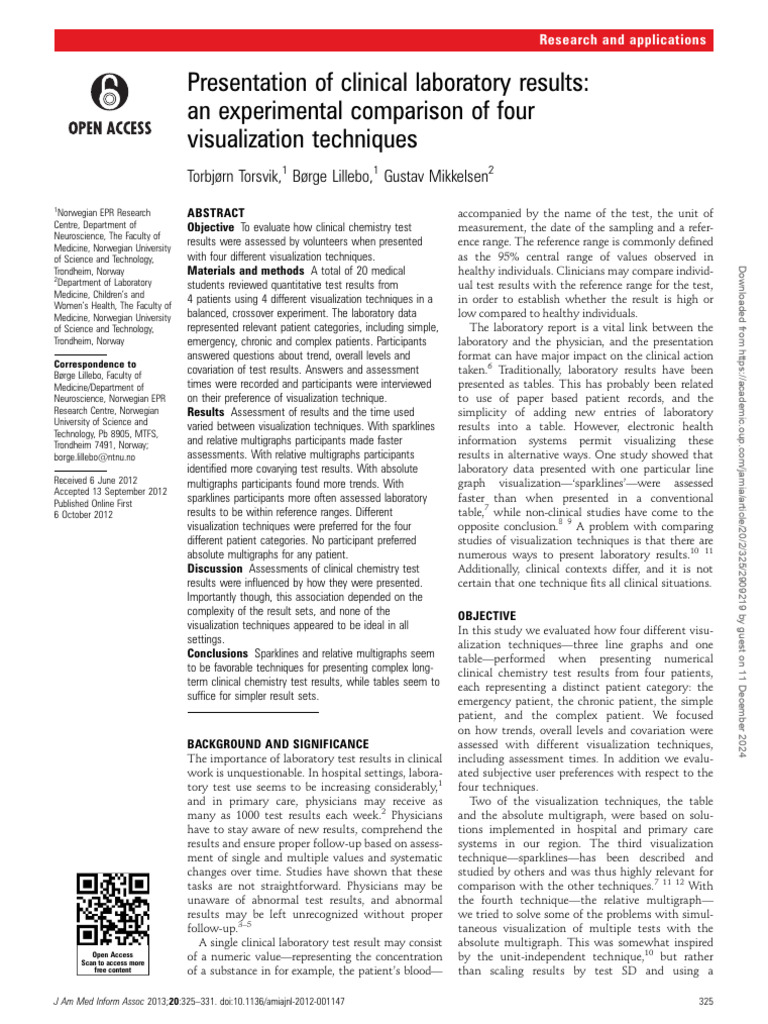 Clinical Lab Results: Visualization Comparison | PDF | Blood Cell | Blood