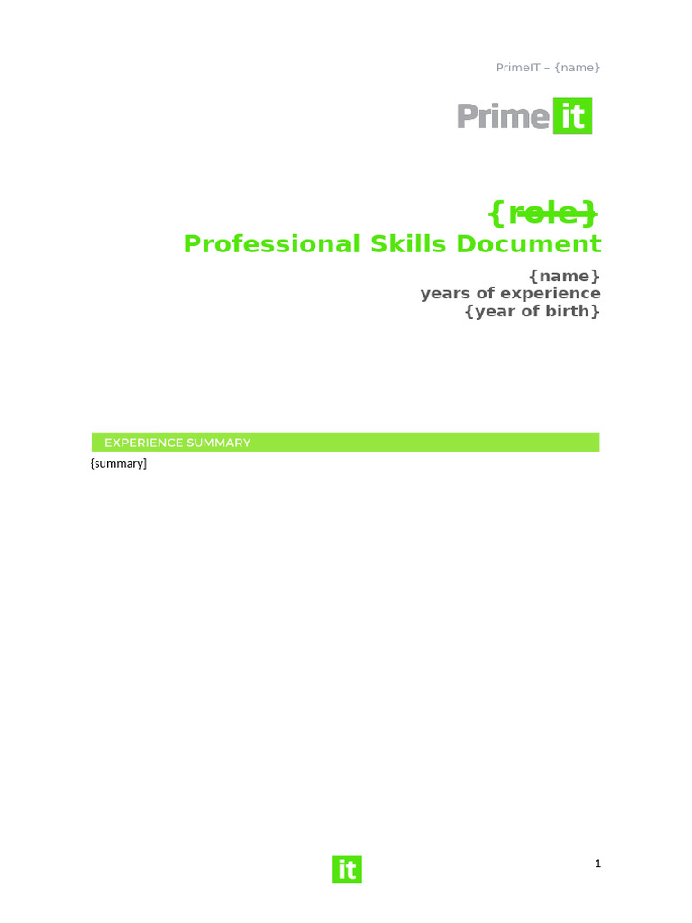 PrimeIT - Competencies File - Blank | PDF | Ibm Db2 | Data Management