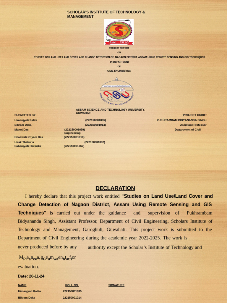 Ppt Lulc Pdf Arc Gis